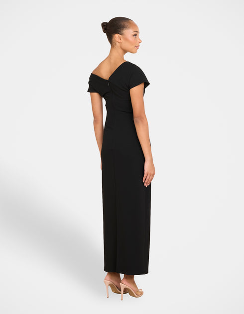Xanthe Draped Neck Midi Dress